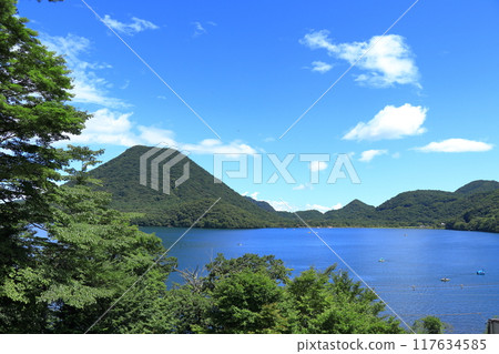 Early summer, Lake Haruna, Mount Haruna, Mount Haruna Fuji, Gunma 117634585