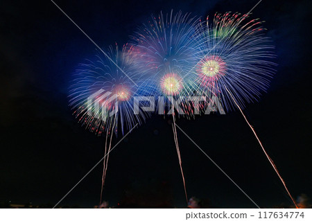 [Niigata, Nagaoka] Huge fireworks including the Phoenix Fireworks, a prayer for recovery, and the Nagaoka Festival Fireworks Display. I enjoyed it up close. 117634774