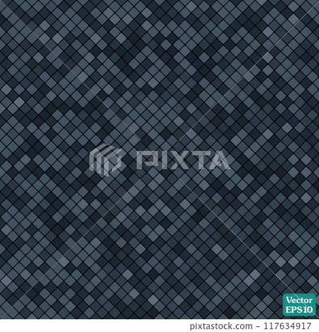 background abstract mosaic of the grid pixel pattern and squares black color. vector illustration 117634917
