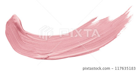 Shiny pink brush strokes isolated on white background Shiny pink brush strokes isolated on white background 117635183