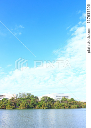 A view of Shigakkan University in Obu City, Aichi Prefecture 117635806