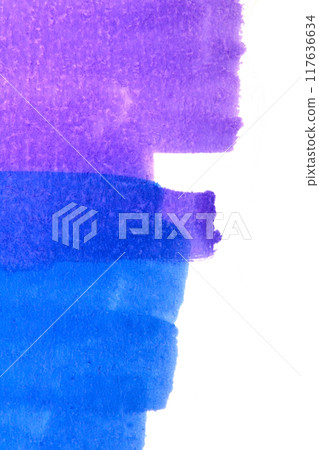 Abstract blended watercolor felt pen colour on paper texture background 117636634