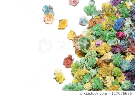 Pretty Floral Small Flowers Babies Breath On White Background for Weddings or Design 117636656
