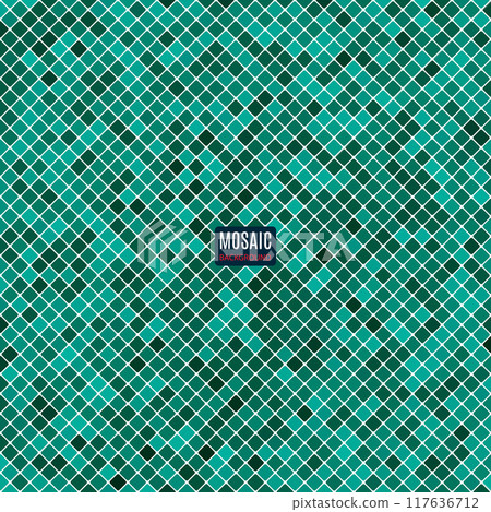 background abstract mosaic of squares turquoise color for your purposes in design. vector illustration background abstract mosaic of squares turquoise color for your purposes in design. vector illustration 117636712