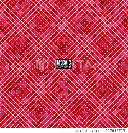 background abstract mosaic of squares red color for your purposes in design. vector illustration background abstract mosaic of squares red color for your purposes in design. vector illustration 117636715