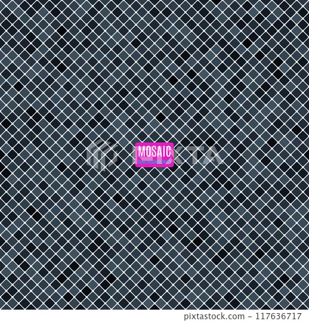 background abstract mosaic of squares black color for your purposes in design. vector illustration background abstract mosaic of squares black color for your purposes in design. vector illustration 117636717