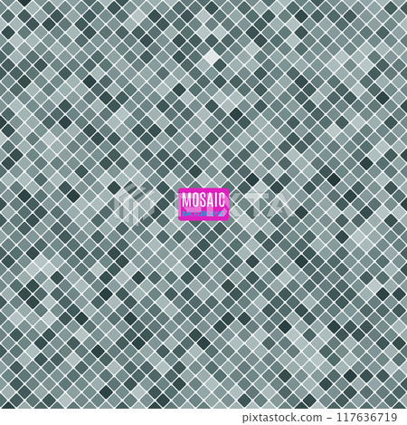 background abstract mosaic of squares grey color for your purposes in design. vector illustration background abstract mosaic of squares grey color for your purposes in design. vector illustration 117636719