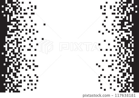 Dissolve pixel disperse blocks. Dust fragment, broken dots texture. Fractured disperse. Mosaic filled square dotted abstract pattern Dissolve pixel disperse blocks. Dust fragment, broken dots texture. Fractured disperse. Mosaic filled square dotted abstract pattern 117638181