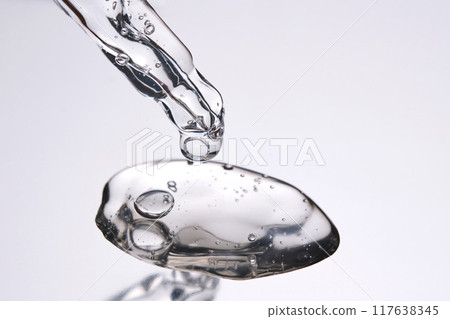 Pipette with cosmetic gel or serum close-up. Pipette with cosmetic gel or serum close-up. 117638345
