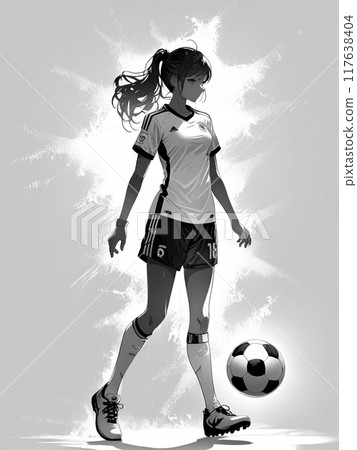 足球女孩 117638404