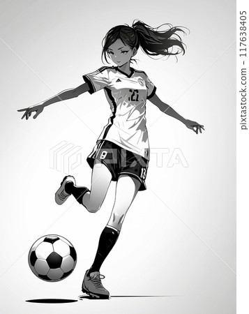 足球女孩 117638405