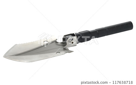 Sapper shovel isolated on isolated background 117638718