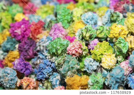 Pretty Floral Small Flowers Babies Breath On Black Background for Weddings or Design 117638929