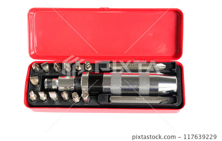 Hammer screwdrivers. Set of tools. Hammer screwdrivers. Set of tools. 117639229