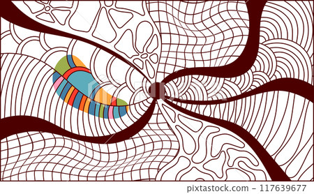 Abstract hippie decor. 117639677