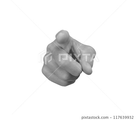 Index finger pointing at you, choosing, picking gesture, isolated on white background Index finger pointing at you, choosing, picking gesture, isolated on white background 117639932