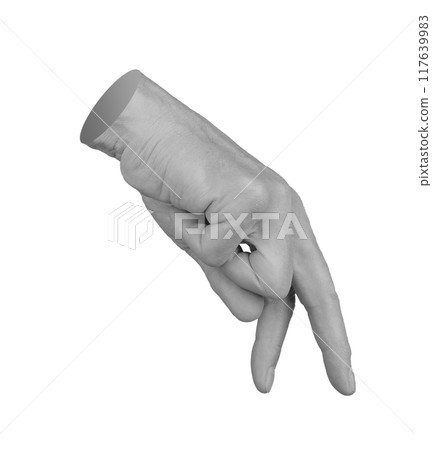 Fingers walking gesture isolated on white background Fingers walking gesture isolated on white background 117639983
