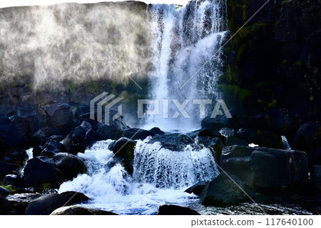 Öxarárfoss waterfall, Thingvellir National Park, Iceland Öxarárfoss waterfall, Thingvellir National Park, Iceland 117640100