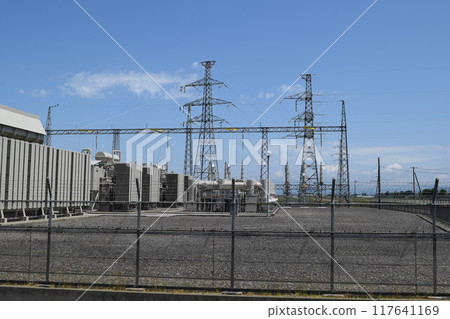 戶外變電站設備及輸電塔 117641169