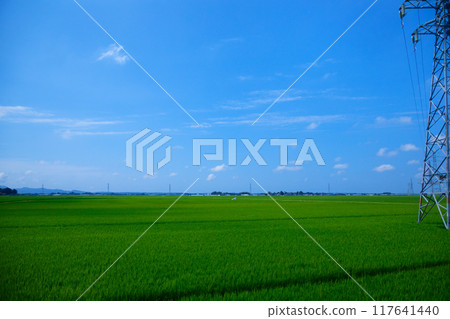 View of the rural scenery of the Shonai region from a nautical mile away, Wana River, Tsuruoka City View of the rural scenery of the Shonai region from a nautical mile away, Wana River, Tsuruoka City 117641440