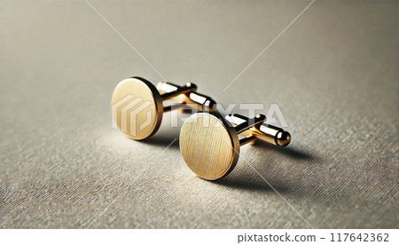 Precious metals: Gold cufflinks 117642362