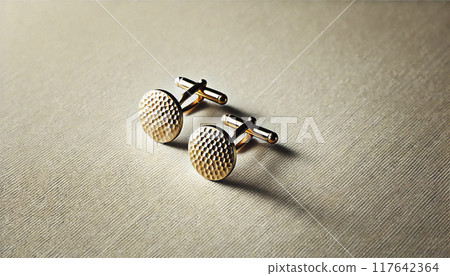 Precious metals: Gold cufflinks 117642364