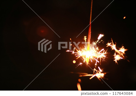 Hand-held fireworks Hand-held fireworks 117643084