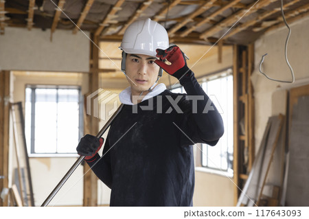 Interior demolition site, renovation, remodeling Interior demolition site, renovation, remodeling 117643093