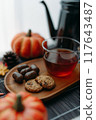 Autumn tea time 117643487
