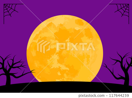 Halloween frame with dead tree and moon background 14 purple Halloween frame with dead tree and moon background 14 purple 117644239