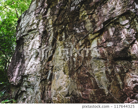 Tham Tarn Lod Noi Cave surrounded by lush green forest, nature trail at Chalerm Rattanakosin National Park, Kanchanaburi, Thailand. Tham Tarn Lod Noi Cave surrounded by lush green forest, nature trail at Chalerm Rattanakosin National Park, Kanchanaburi, Thailand. 117644325