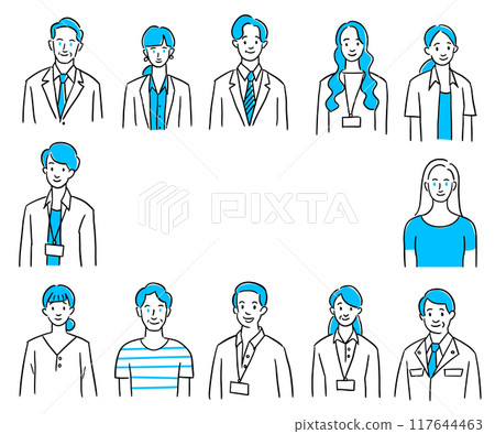 Working people icon set 117644463
