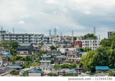 Residential area on a hill 117644780