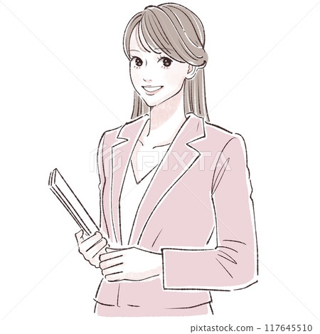 Illustration material of women and girls 117645510