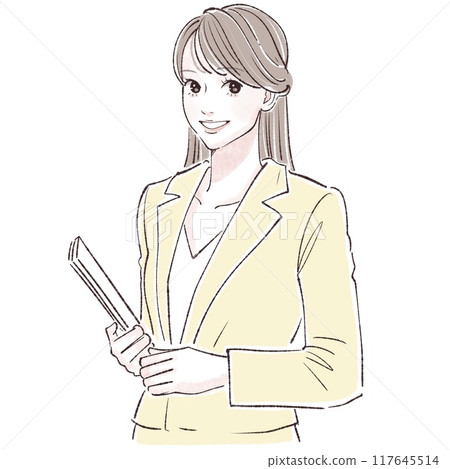 Illustration material of women and girls Illustration material of women and girls 117645514