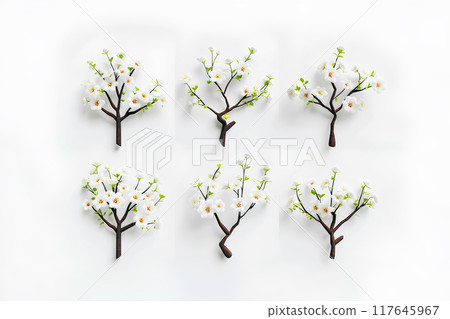 梅花樹圖示素材 117645967