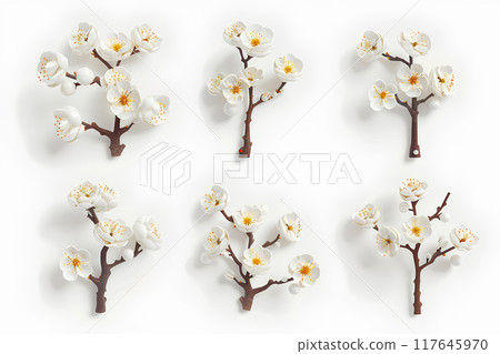 梅花樹圖示素材 梅花樹圖示素材 117645970