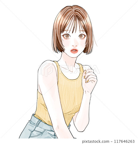 一個驚訝的女人 一個驚訝的女人 117646263