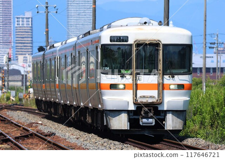 [JR東海] 木葉 25 型 1000 系列 + 木葉 25 型 0 系列（高山本線：長森站） 117646721