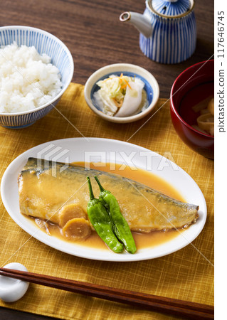 Simmered mackerel with mackerel 117646745