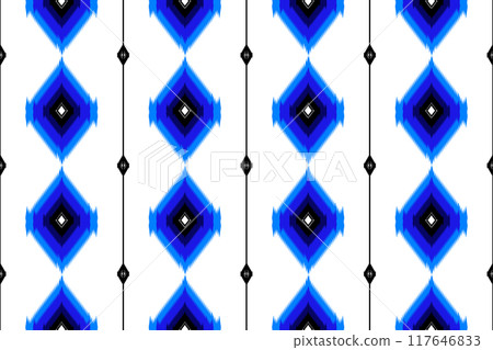 ikat geometric ethnic pattern. ikat geometric ethnic pattern style. ikat pattern design for clothing, textile, wrapping, background, wallpaper, carpet, embroidery, vector, illustration design ikat geometric ethnic pattern. ikat geometric ethnic pattern style. ikat pattern design for clothing, textile, wrapping, background, wallpaper, carpet, embroidery, vector, illustration design 117646833