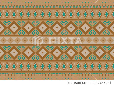 Geometric ethnic pattern. Geometric ethnic pattern, Native American tribal fabric design for clothing, textile, wrapping, background, wallpaper, carpet, embroidery, vector, illustration design Geometric ethnic pattern. Geometric ethnic pattern, Native American tribal fabric design for clothing, textile, wrapping, background, wallpaper, carpet, embroidery, vector, illustration design 117646981
