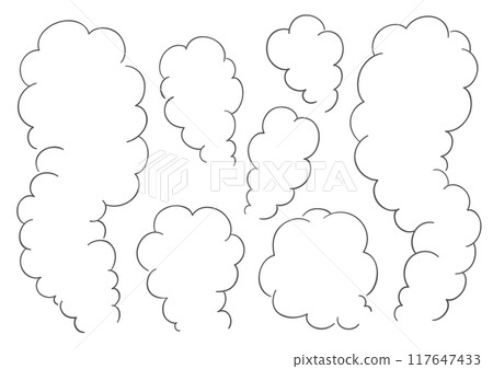 Smoky speech bubble line width can be changed White 3 117647433