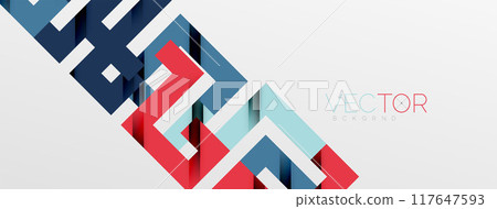 Color bend lines with shadow texture effect. Vector Illustration For Wallpaper, Banner, Background, Card, Book Illustration, landing page 117647593