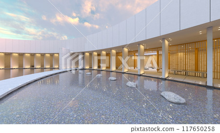 A museum with a distinctive circular shape A museum with a distinctive circular shape 117650258
