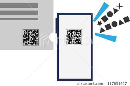 Image of a voice code being read by a smartphone 117651627