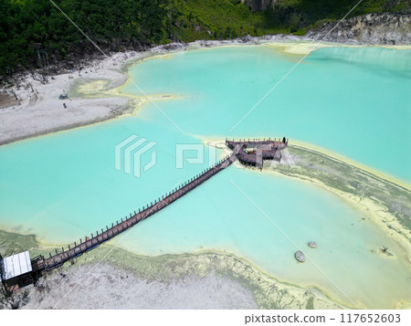 Kawah Putih (White Crater) is an acid lake in Bandung, Indonesia Kawah Putih (White Crater) is an acid lake in Bandung, Indonesia 117652603