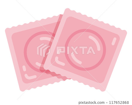 Illustration of a condom Illustration of a condom 117652868