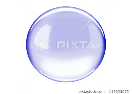 Blue transparent gemstone Blue transparent gemstone 117653075