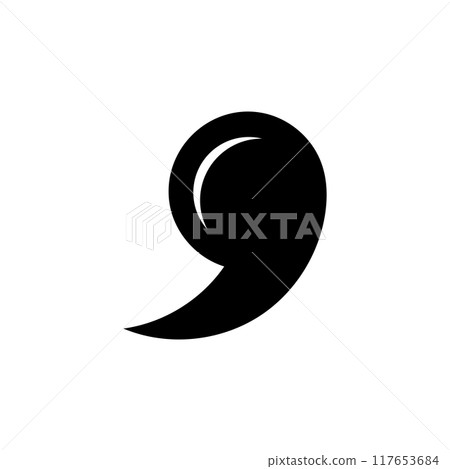 comma symbol icon 117653684
